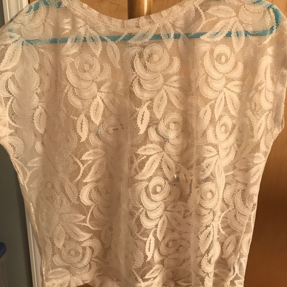 White lace top
